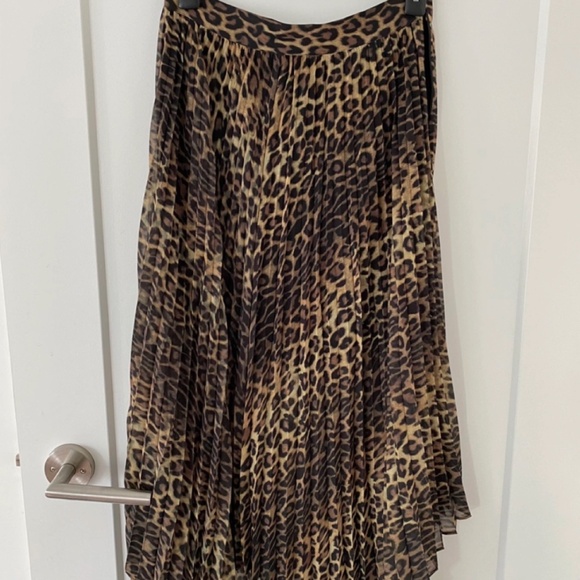 Kooples Asymmetrical Leopard Midi Skirt - Picture 5 of 10